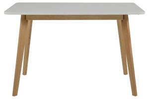 Table à manger Rolf Blanc - Textile - 120 x 76 x 80 cm
