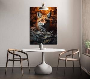 Leinwandbild Fox-Money 100 x 150 cm