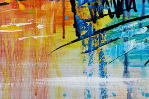 Bild gemalt  Zurich Skyline Silhouette Grau - Massivholz - Textil - Holz teilmassiv - 120 x 60 x 4 cm