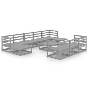 Garten-Lounge-Set (11-teilig) 3009746-1 Grau