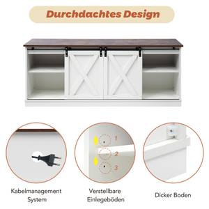 TV-Schrank GLOWLucy Ⅱ Weiß - Holzwerkstoff - Metall - 40 x 61 x 150 cm