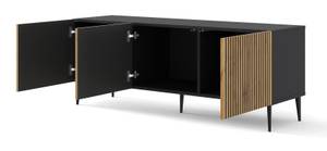 Fernsehtisch RAVENNAA 200x42x89 Schwarz - Holzwerkstoff - 150 x 58 x 42 cm