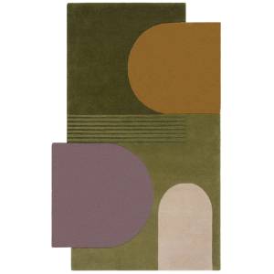 Tapis de salon moderne FORMAL Vert - 160 x 230 cm