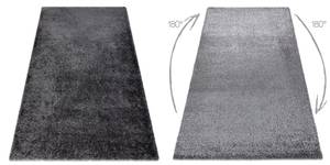 Tapis Fluffy Shaggy Gris Gris - Textile - 160 x 3 x 220 cm