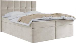 Boxspringbett mit Topper ARTENO Beige - Breite: 160 cm - H4