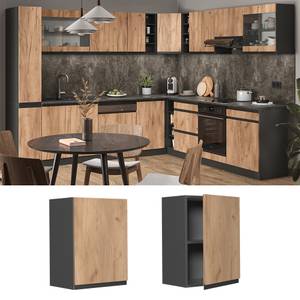 Elément haut de cuisine R-Line 39775 Anthracite - Imitation chêne truffier de sonoma