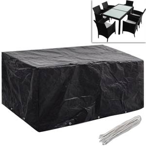 Gartenmöbel Abdeckung (2er Set) 299460-2 Schwarz - Metall - Kunststoff - 140 x 90 x 240 cm