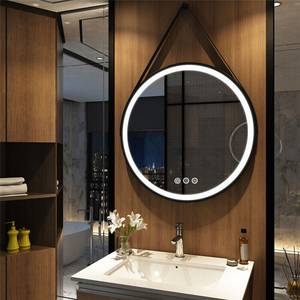 Miroir LED Rond Vita Noir - 80 x 80 cm