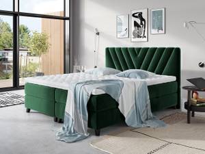 Boxspringbett Romantic Moosgrün - Breite: 152 cm