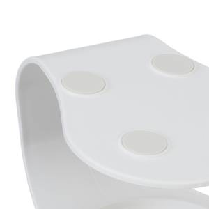 Lot de 2 supports surélevés gamelles Blanc - Matière plastique - 13 x 15 x 15 cm