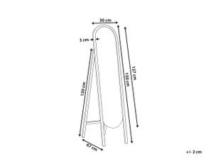 Standspiegel CHELLES Braun - Massivholz - 30 x 150 x 67 cm