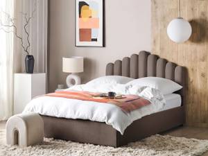 Doppelbett VINCENNES Beige - Schwarz - Taupe - Breite: 167 cm