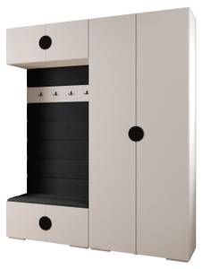 Garderobe Inova 4 Z18 Schwarz - Weiß - Schwarz