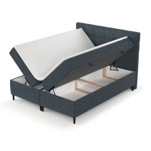 Boxspringbett Urbaneo Taschenfederkern Blau - Breite: 140 cm