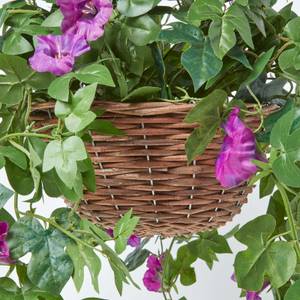 Hängende Kunstpflanze Petunie Violett - Kunststoff - 60 x 80 x 80 cm