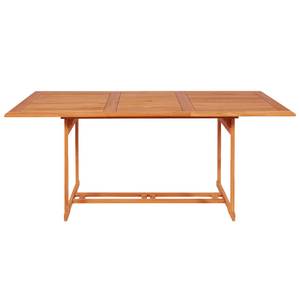 Salle à manger de jardin (lot de 7) Marron - Bois massif - Bois/Imitation - 90 x 75 x 180 cm