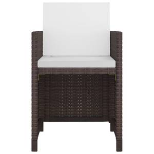 Gartenmöbel-Set Braun - Metall - Polyrattan - 109 x 74 x 109 cm