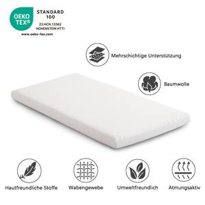 Komfortschaummatratze SleepyBambo Ⅰ Grau - Weiß - Breite: 90 cm