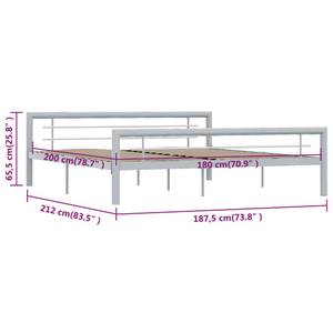 Bettgestell 3001614 Grau - Breite: 188 cm