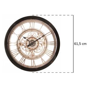 Wanduhr LOFT Braun - Kunststoff - 62 x 62 x 8 cm