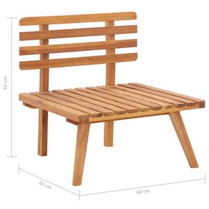 Ensemble de canapé de jardin Marron - Bois massif - Bois/Imitation - 55 x 35 x 90 cm