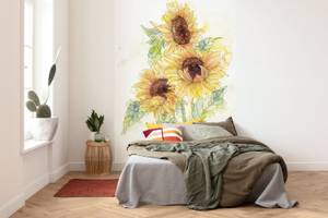 Fototapete Girasol 611616 Gelb - Naturfaser - Textil - 200 x 250 x 250 cm