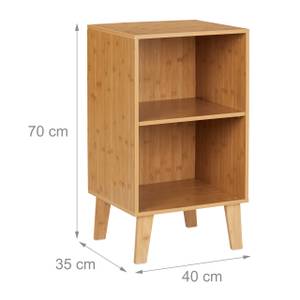 Petite bibliothèque Marron - Bambou - Bois manufacturé - 40 x 70 x 35 cm