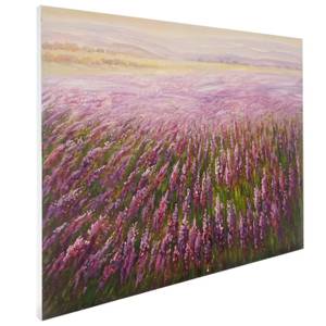 Ölgemälde Blumenfeld handgemalt Textil - 100 x 80 x 3 cm