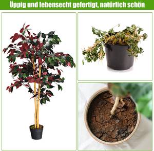 Kunstpflanze 120cm Kunstbaum Grün - Kunststoff - 17 x 120 x 17 cm