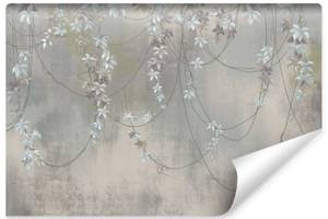 Papier Peint FLEURS Béton Style Vintage 368 x 254 x 254 cm