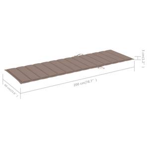 Sonnenliege 3009264-1 Taupe - Tiefe: 63 cm