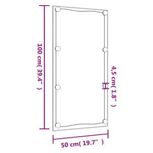 Wandspiegel mit LED-Leuchten 3000404-9 50 x 100 cm