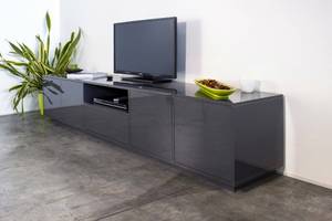 Meuble TV Dlepor Gris - Bois manufacturé - 220 x 46 x 41 cm