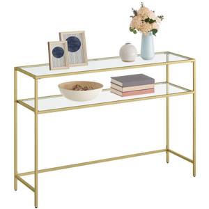 Konsolentisch Binni Gold - Glas - 36 x 80 x 120 cm