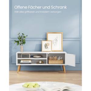 TV-Schrank Bangui Weiß - Holzwerkstoff - 120 x 49 x 40 cm