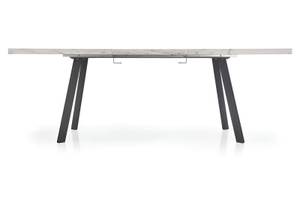 Table à manger Dallas Blanc - Bois manufacturé - 220 x 76 x 90 cm