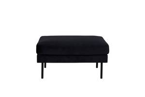 Pouf Zoom Schwarz - Kunstfell - Textil - 85 x 47 x 64 cm