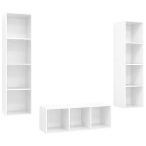 TV-Schrank 3er Set D940 Hochglanz Weiß