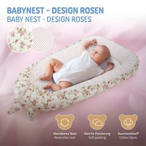 Babynest zweiseitig Weiß