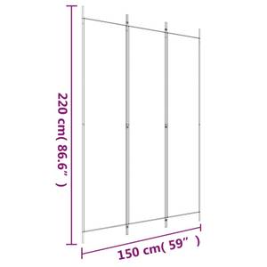 Raumteiler 3015998-1 (3-teilig) Weiß