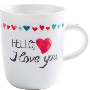 Becher 0,35 l Happy Cups I Love You Porzellan - 9 x 11 x 9 cm