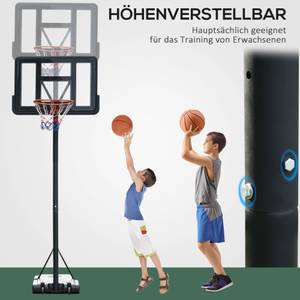 Basketballständer A61-024 Braun - Kunststoff - 75 x 370 x 110 cm