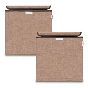 Aufbewahrungsboxen (2er Set) Kunststoff - 1 x 2 x 2 cm
