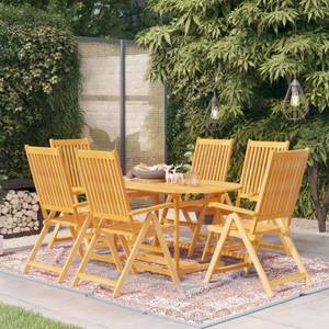 Garten-Essgruppe (7-teilig)  3059528 Braun - Massivholz - Holzart/Dekor - 90 x 75 x 150 cm