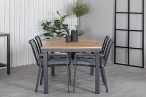 Gartenmöbel-Set Panama Schwarz - Rattan - 90 x 74 x 152 cm