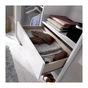 Dressing extensible avec rideau + 1 tiro Blanc