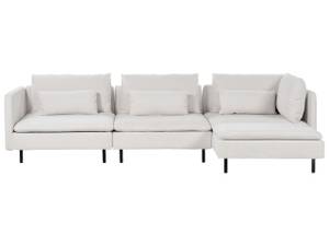 Modulsofa EGERIS 3-tlg Beige - Schwarz - Creme - Armlehne davorstehend rechts