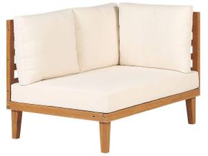 Sitzgruppe BARATTI 2-tlg Beige - Braun - Weiß - Massivholz - 184 x 72 x 218 cm