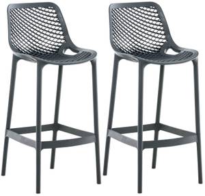 Tabouret de bar Air Lot de 2 Gris lava