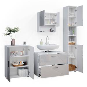 Mobilier de salle de bains Irma Blanc brillant - Blanc